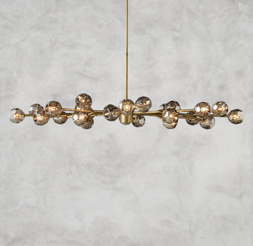 Boule De Cristal Oval Chandelier 72"
